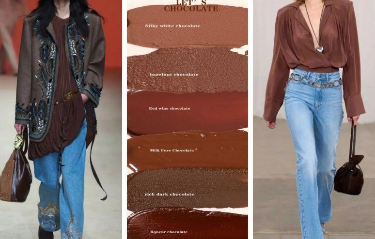 温柔且有力量，粉+棕配色美学